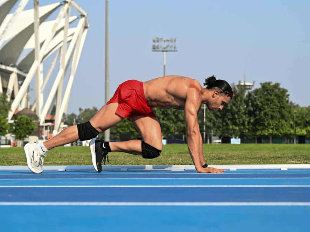 Mann Sharma during his record-breaking marathon